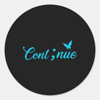 Adesivo Semicolon Women Continua A Sensibilização Para O S