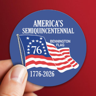 Adesivo Semiquincentenário da América 1776-2026 EUA 250