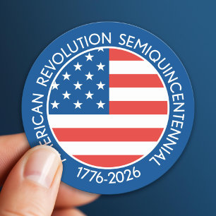Adesivo Semiquincentenário da América 1776-2026 EUA Bandei