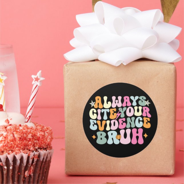 Adesivo Sempre Cite Suas Provas Bruh Professor De Inglês (Festa)