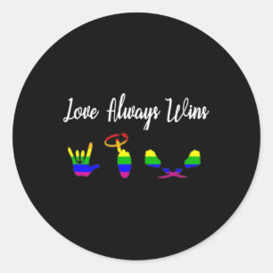 Adesivo Sempre ganha o Lgbt de Orgulho gay de Consciencial