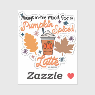 Adesivo Sempre no humor para uma trava de abóbora