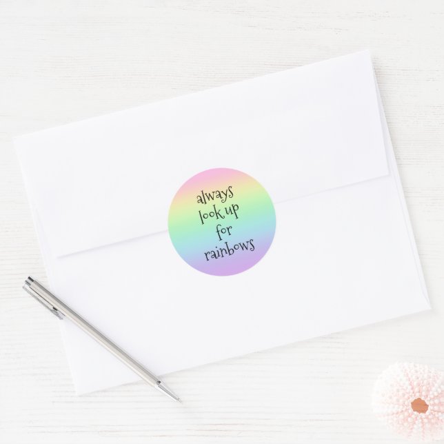 Adesivo Sempre procure o Rainbows Sticker (Envelope)