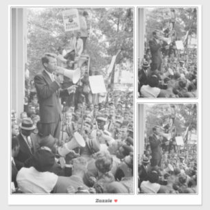 Adesivo Sen. Robert Kennedy Campaigning para Presidente do
