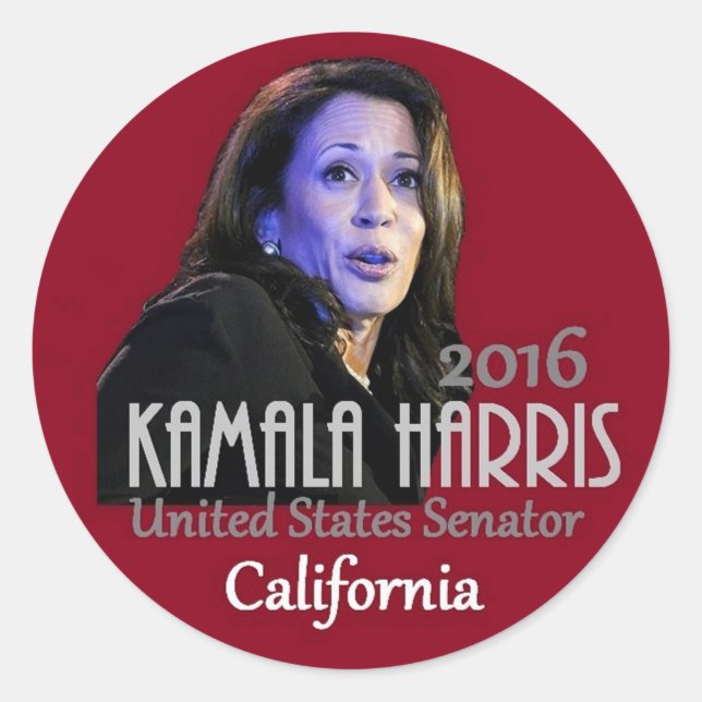Adesivo Senado de Kamala Harris 2016 (Frente)
