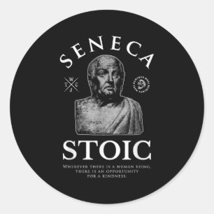 Adesivo Seneca Cita "Oportunidade Para Uma Bondade" Estaci