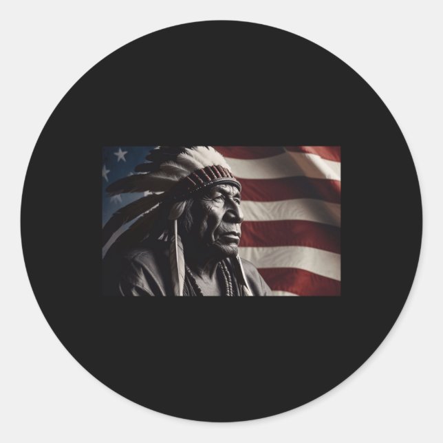 Adesivo Sêneca Indian Chefe Sticker (Frente)