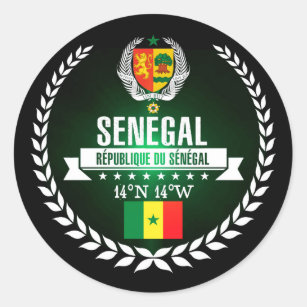 Bola De Futebol Patriótico de Bandeira do Senegal