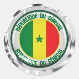 Adesivo Senegal Round Emblem