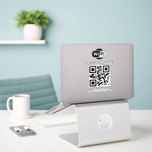 Adesivo Senha Wifi   Verificação de código QR para conexão
