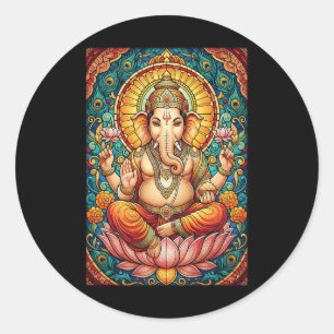 Adesivo Senhor Ganesha Vitral Hindu Deus Hinduísmo