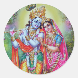 Adesivo Senhor Krishna & Radha