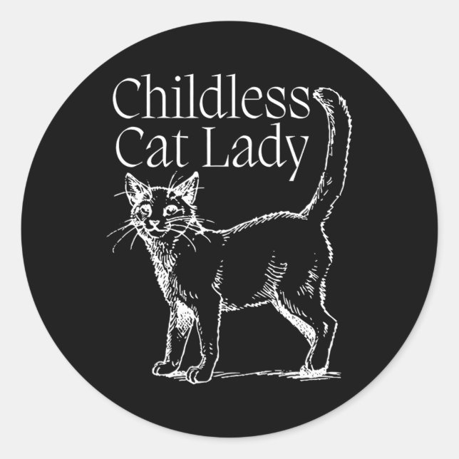 Adesivo Senhora de Gato Sem Fios (Frente)