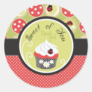 Adesivo Senhora Desinsetar & obrigado do cupcake você
