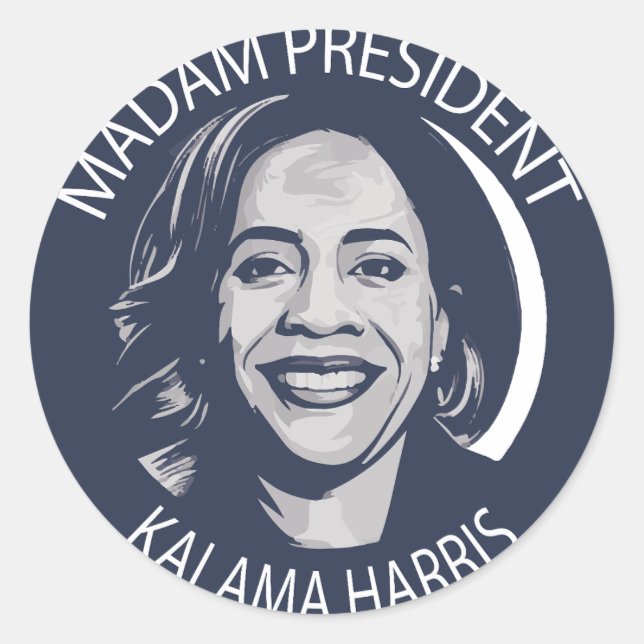 Adesivo Senhora Presidente Kamala Harris (Frente)