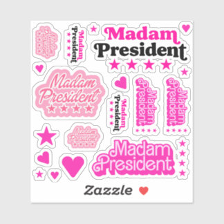 Adesivo Senhora Presidente Pink Sticker Sheet