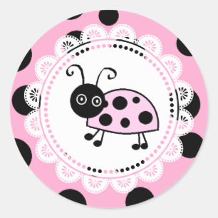 Adesivo Senhora Rosa Ladybug