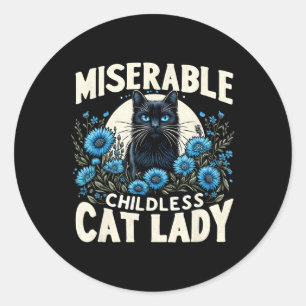 Adesivo Senhoras Miseráveis Da Mulher Gato-Iva Da Eleição