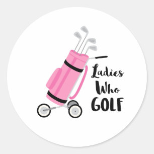 Adesivo Senhoras Que Golfe