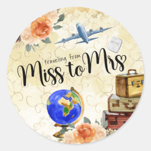 Adesivo Senhorita à Sra. Chá de panela