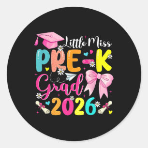 Adesivo Senhorita Graduada Pré-escolar 2026 Graduação Pré-
