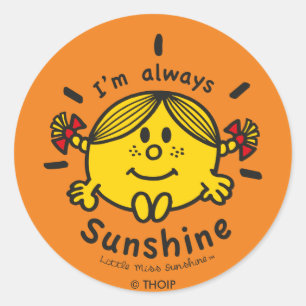 Adesivo Senhorita pequena Luz do sol   eu sou sempre luz