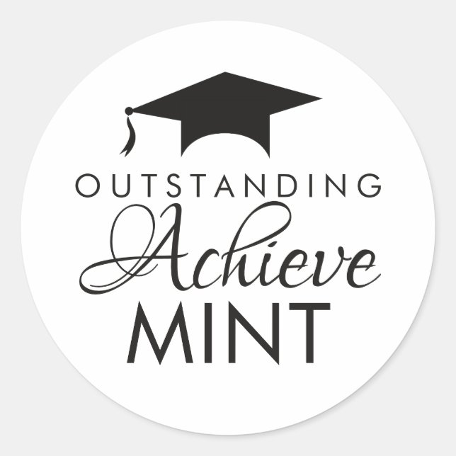 Adesivo Senior Class of 2026 Graduation Party Mint  (Frente)