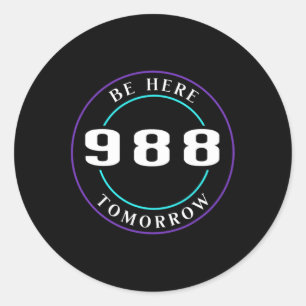 Adesivo Sensibilização 988 - Prevenção do suicídio