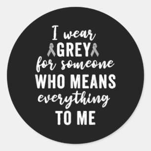 Adesivo Sensibilização Do Tumor Do Cérebro T Camisa Cancer