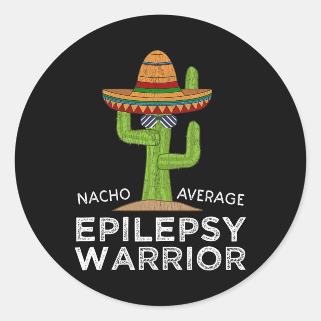 Adesivo Sensibilização Engraçada Guerreira Epilepsia (Frente)
