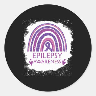 Adesivo Sensibilização Epilepsia Branqueada Rainbow Purple