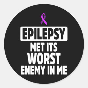 Adesivo Sensibilização Epilepsia Inimigo Guerreiro Epilépt