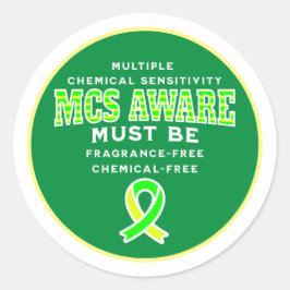 Adesivo Sensibilização MCS de Sensibilidade Química Múltip