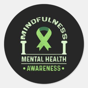 Adesivo Sensibilização Mental Saúde Mental Mental H Mental