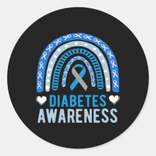 Adesivo Sensibilização Nacional para a Diabetes Mês Chuva