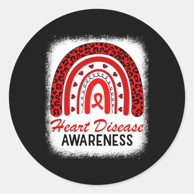 Adesivo Sensibilização Para A Doença Cardíaca Em Fevereiro (Frente)