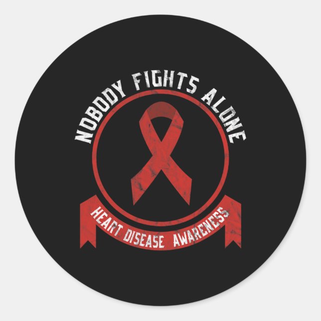 Adesivo Sensibilização para a Doença Cardíaca Mês Saúde Ca (Frente)