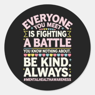 Adesivo Sensibilização para a Doença Mental Depressão Pe