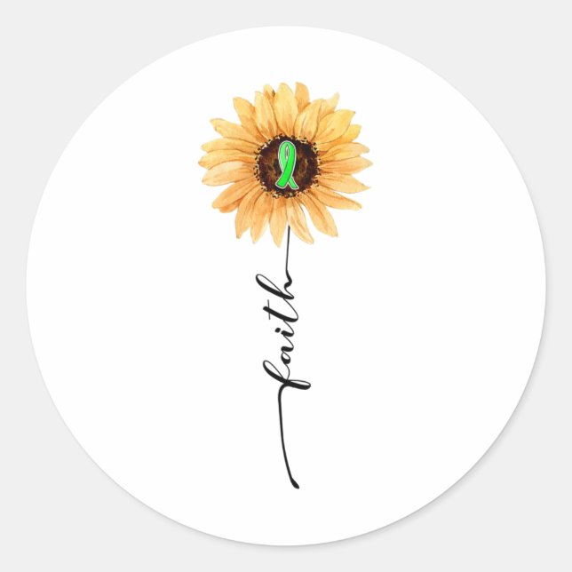 Adesivo Sensibilização para a Doença Renal Verde da Fé (Frente)