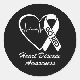 Adesivo Sensibilização Para A Doença Vestimos Vermelho Em 