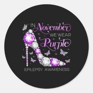 Adesivo Sensibilização para a Epilepsia Em Novembro Vestim