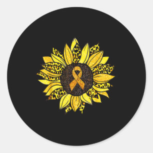 Adesivo Sensibilização para a infância do Cancer Amarelo G