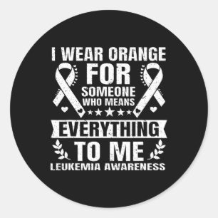Adesivo Sensibilização para a Leucemia Laranja de setembro