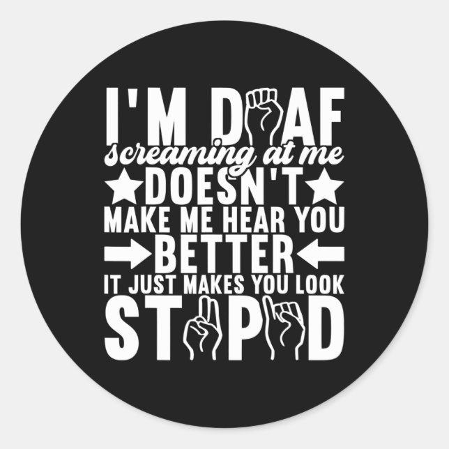 Adesivo Sensibilização para a linguagem gestual 11 (Frente)