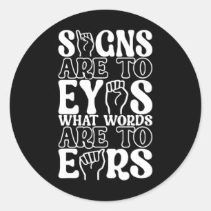 Adesivo Sensibilização para a linguagem gestual 12