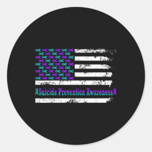 Adesivo Sensibilização Para A Prevenção Do Suicídio Usa Ba
