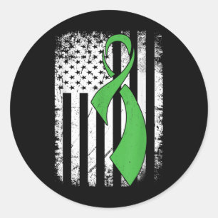 Adesivo Sensibilização Para A Saúde Mental Bandeira Americ