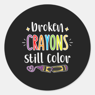 Adesivo Sensibilização Para A Saúde Mental Crayons Partilh
