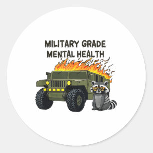 Adesivo Sensibilização para a Saúde Mental de Grau Militar