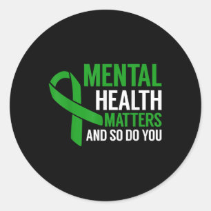 Adesivo Sensibilização Para A Saúde Mental E Você Também